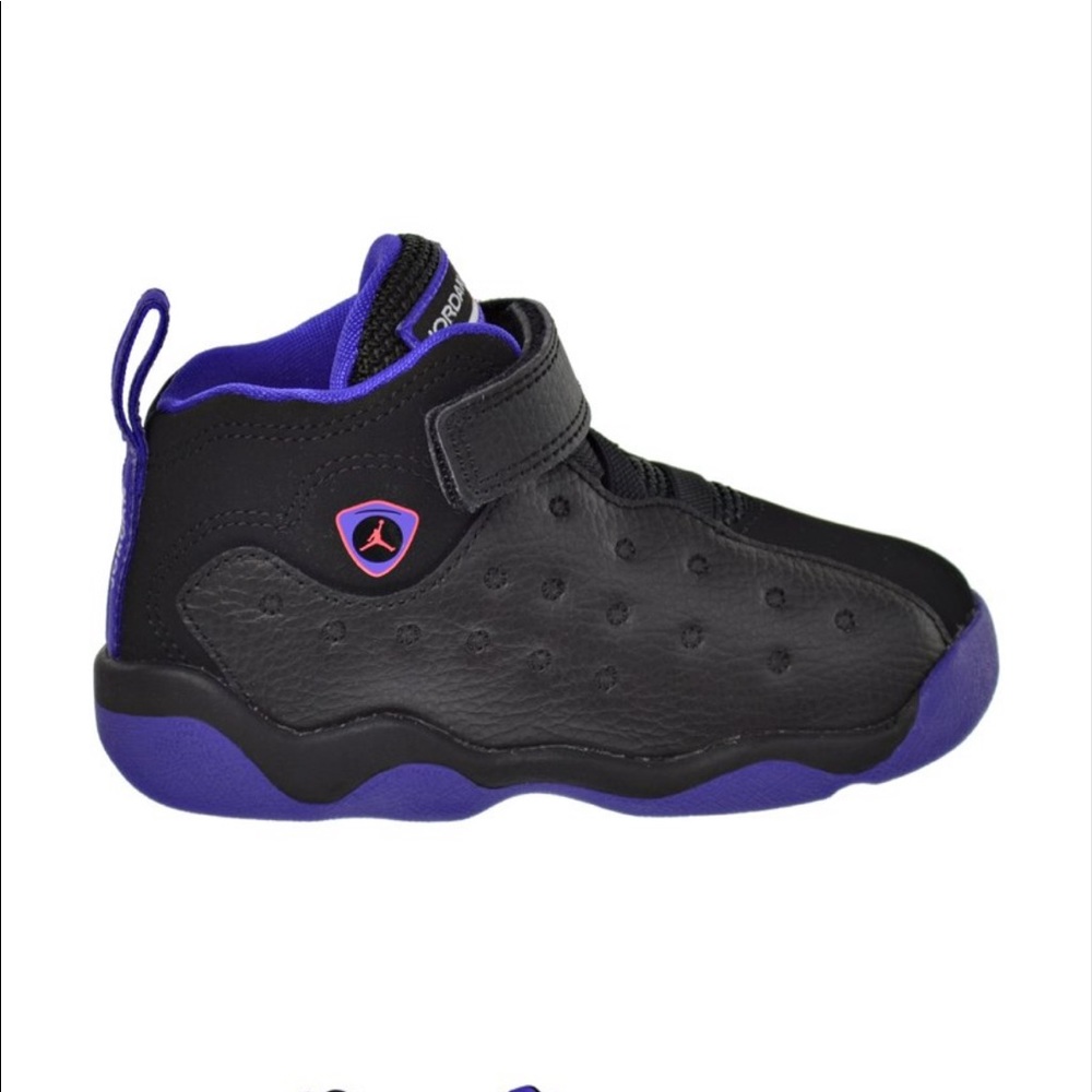 Jordan Jumpman Team II GT Toddler Shoes Black/Ember Glow/Purple 845203-017